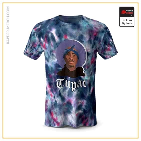 American Rapper Tupac Makaveli Tie Dye T-Shirt RM0310
