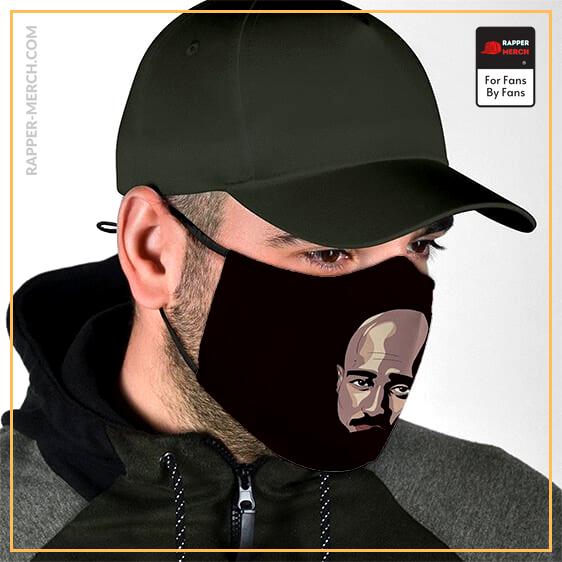 American Rapper Tupac Shakur Minimalist Art Face Mask RM0310