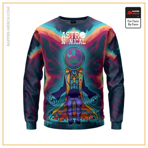 Astroworld Travis Scott X Fortnite Trippy Art Sweatshirt RM0410
