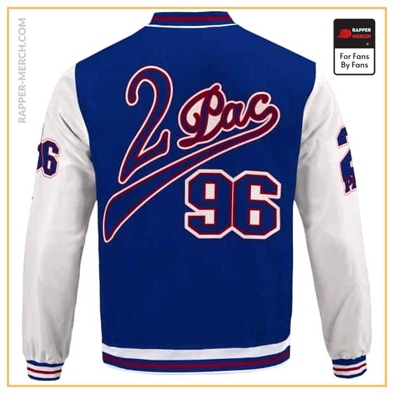 Awesome American Rapper 2Pac 96 Blue Varsity Jacket RM0310