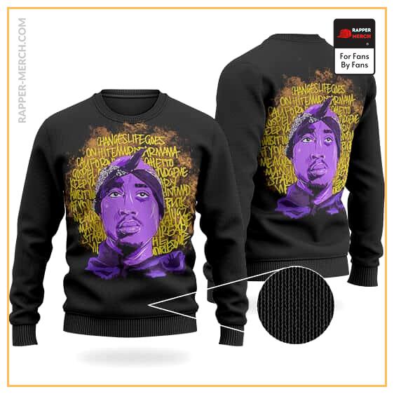 Awesome Popular Song by Tupac Shakur Artwork Wool Sweatshirt RM0310