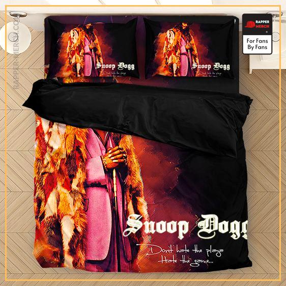 Awesome Snoop Dogg Wearing Fancy Fur Coat Bedclothes RM0310