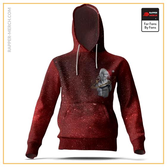 Awesome Travis Scott Greek Statue In Space Red Hoodie RM0410