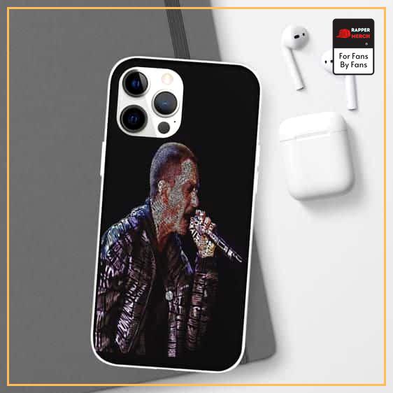 Awesome Typography Portrait Eminem iPhone 12 Fitted Case RM0310