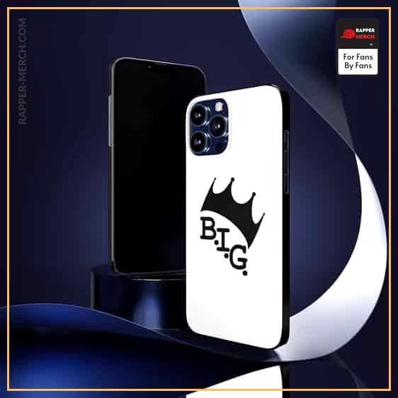 B.I.G Crown Logo Minimalist White iPhone 13 Fitted Case RP0310