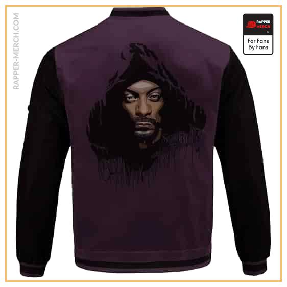 West Coast Rapper Snoop Dogg Graffiti Art Purple Varsity Jacket RM0310