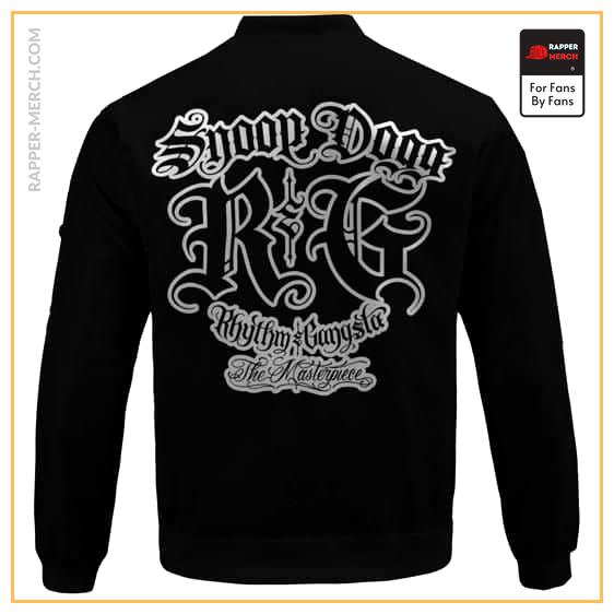 Rhythm And Gangsta Snoop Dogg Logo Black Bomber Jacket RM0310