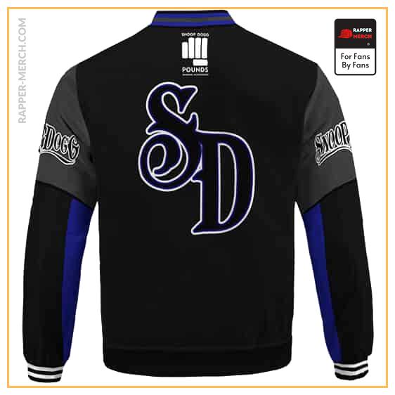 West Side Rapper Snoop Dogg Initials Classic Blue Bomber Jacket RM0310