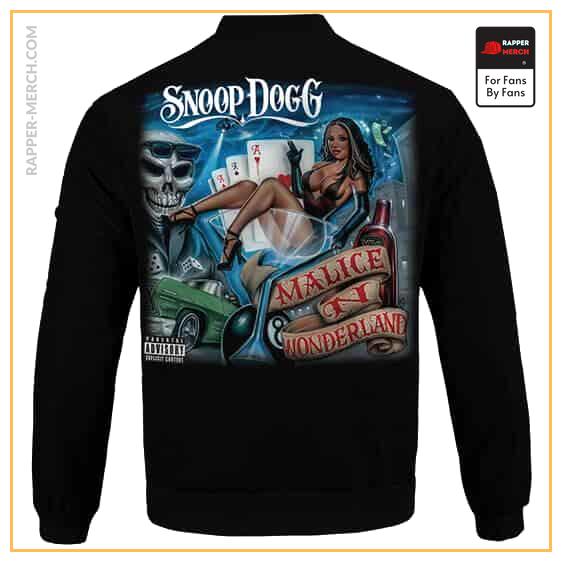 Dope Snoop Dogg Malice In Wonderland Black Bomber Jacket RM0310