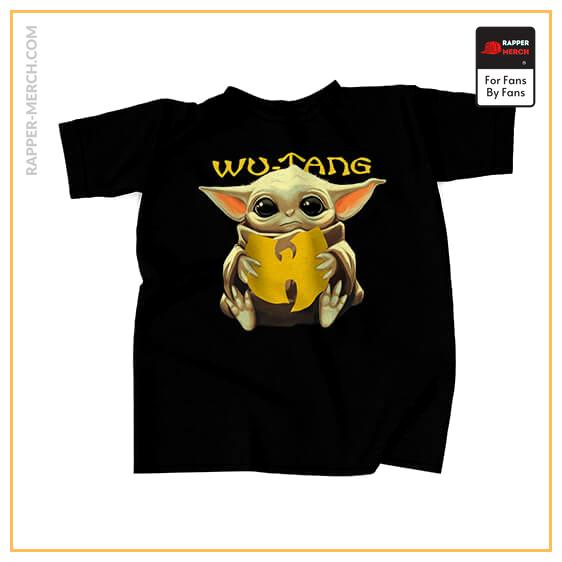 Baby Yoda Holding Wu-Tang Clan Logo Shirt RM0410