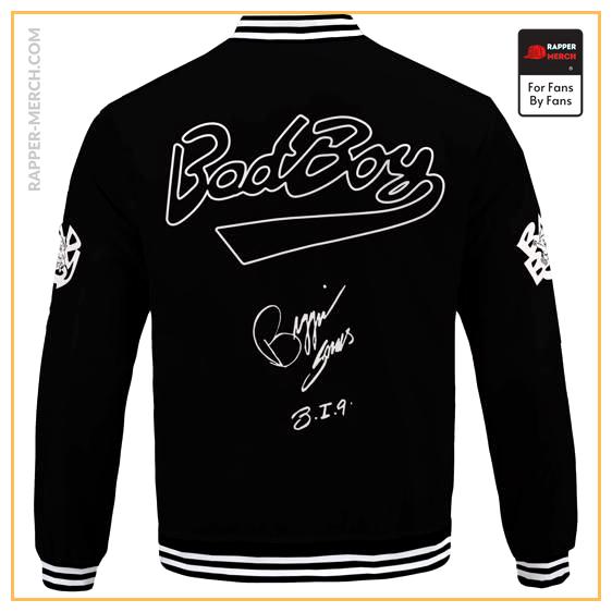 Bad Boy Logo And Sign Notorious Black Bomber Jacket RP0310