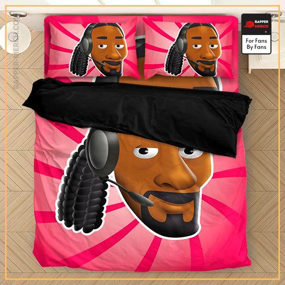 Bigg Snoop Dogg Artwork Animation Pink Bedding Set RM0310