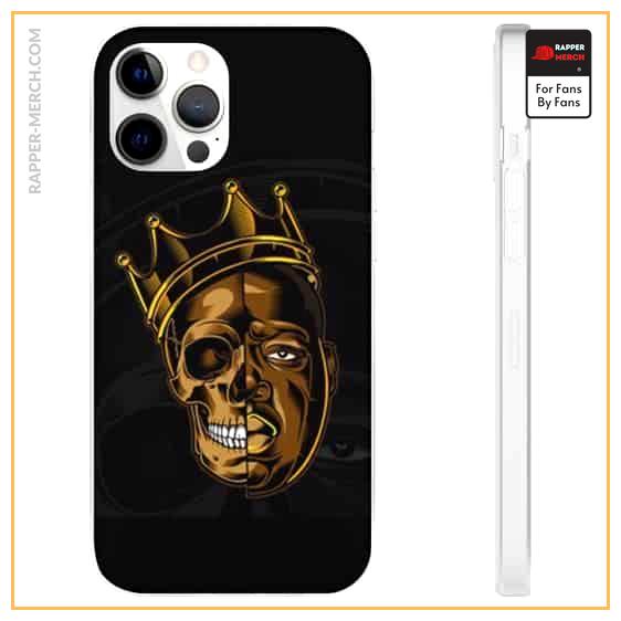 Biggie Golden Skull And Crown Tribute Black iPhone 12 Case RP0310