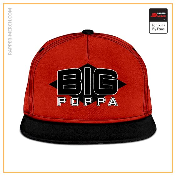 Biggie Smalls Big Poppa Logo Red Orange Snapback Hat RP0310