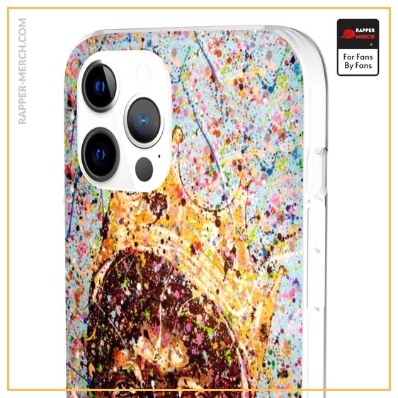 Biggie Smalls Paint Splattered Art iPhone 12 Fitted Cover RP0310