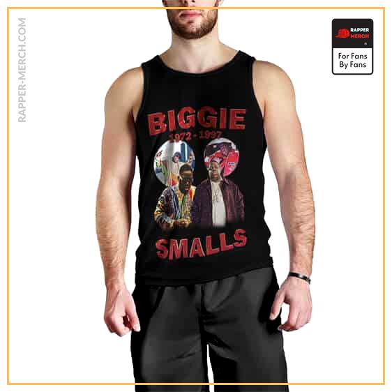 Biggie Smalls Tribute Collage Black Singlet RP0310