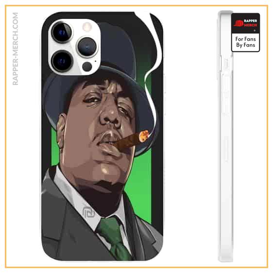 Biggie Wearing Suit Smoking A Cigar iPhone 12 Fitted Cover RP0310