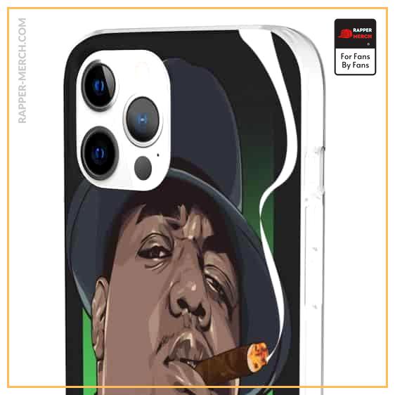 Biggie Wearing Suit Smoking A Cigar iPhone 12 Fitted Cover RP0310