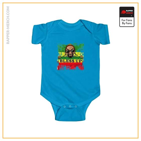 Bless Up Snoop Lion Rastafarian Colors Design Baby Bodysuit RM0310