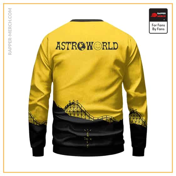 Cactus Jack Astroworld Roller Coaster Yellow Sweatshirt RM0410