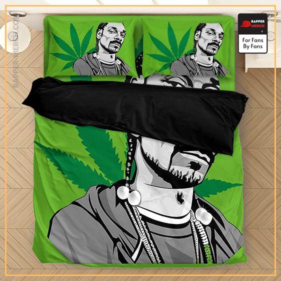 Cannabis Snoop Dogg Monochrome Art Green Bed Linen RM0310