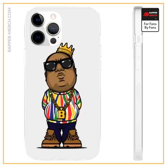 Chibi Biggie Smalls Gold Necklace With Crown iPhone 12 Case RP0310