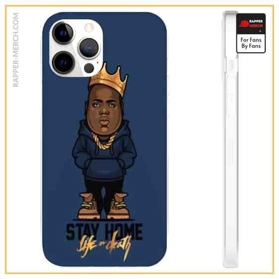 Chibi Biggie Stay Home Life Or Death iPhone 12 Fitted Cover RP0310