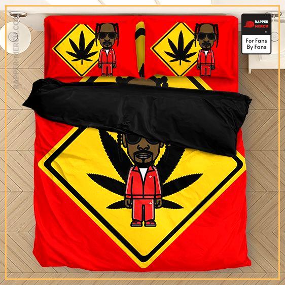 Chibi Snoop Doggy Dogg Marijuana Logo Red Bedding Set RM0310