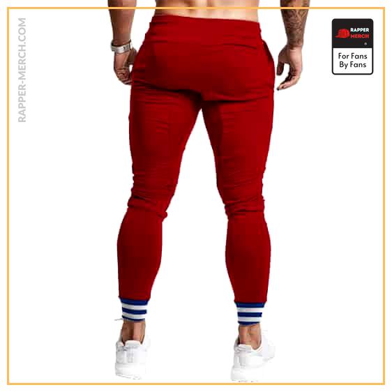 Classic 2Pac Collection 90 Shakur Dope Red Jogger Sweatpants RM0310
