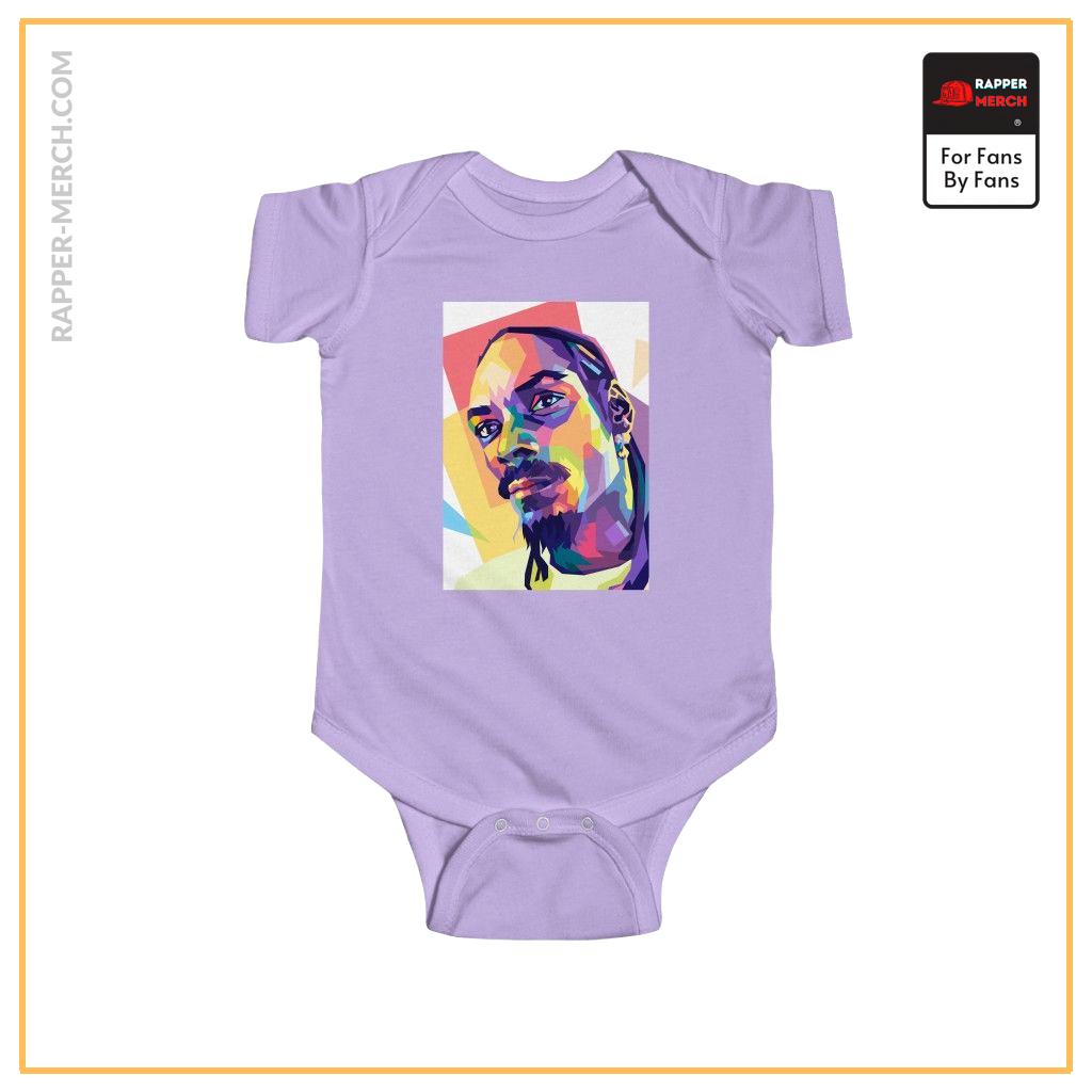 Classic Snoop Doggy Dogg Portrait Colorful Art Baby Bodysuit RM0310