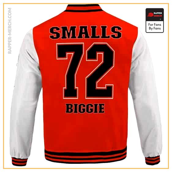 Cool Bad Boy Biggie Smalls 72 Orange Varsity Jacket RP0310