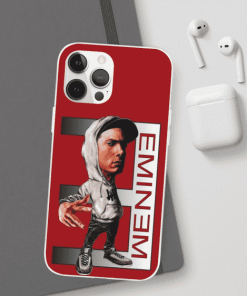 Cool Eminem Caricature Art Red iPhone 12 Bumper Case RM0310