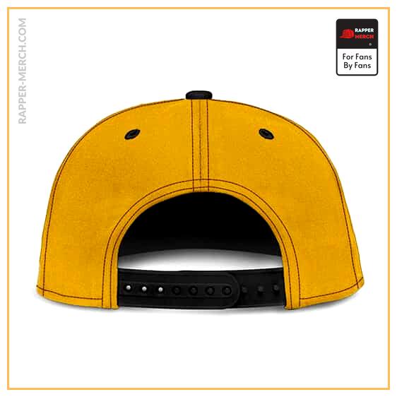 Cool Eminem Portrait Detroit City Art Yellow Snapback Hat RM0310