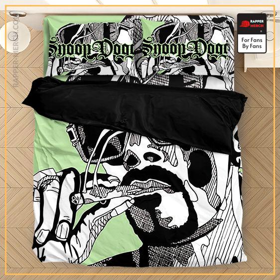 Cool Snoop Dogg Monochrome Art Light Green Bedding Set RM0310