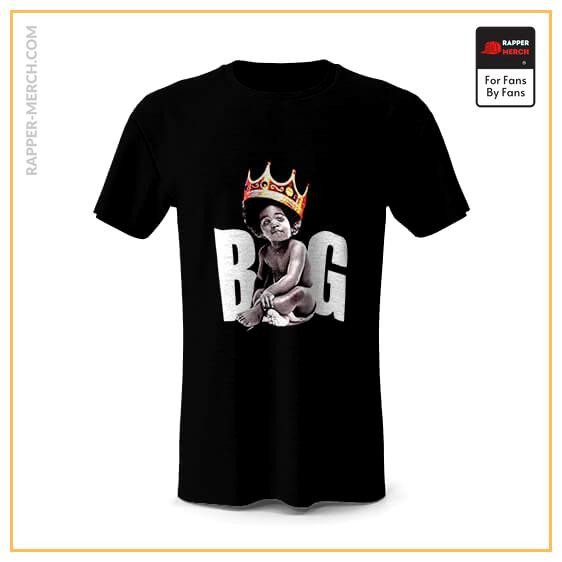Crowned Baby Biggie Notorious BIG Black T-Shirt RP0310