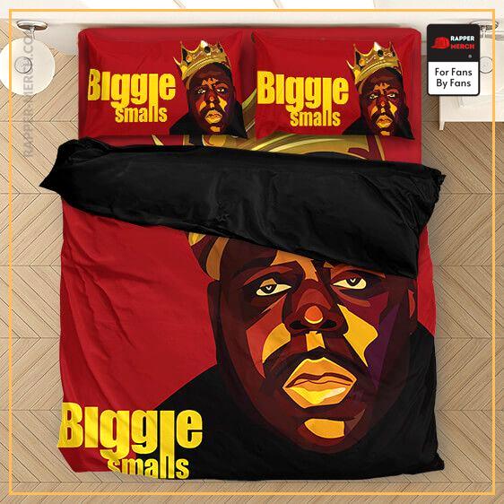 Crowned Biggie Smalls Abstract Design Red Bedding Set RP0310