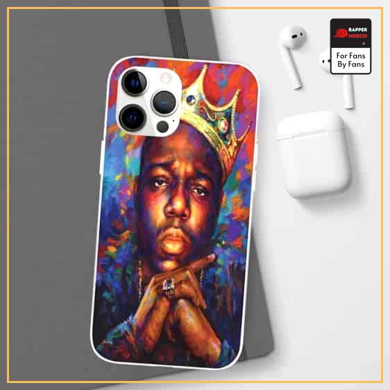Crowned Biggie Smalls Abstract Multicolor Art iPhone 12 Cover RP0310