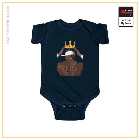 Crowning Legend 2Pac Makaveli Back View Dope Baby Bodysuit RM0310