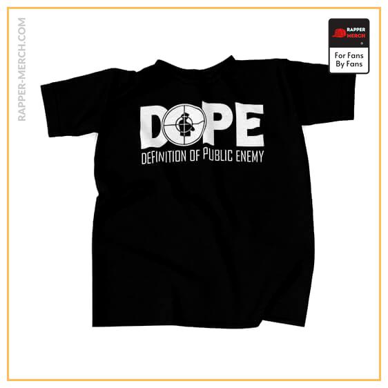 DOPE Definition Of Public Enemy Black T-shirt RM0710
