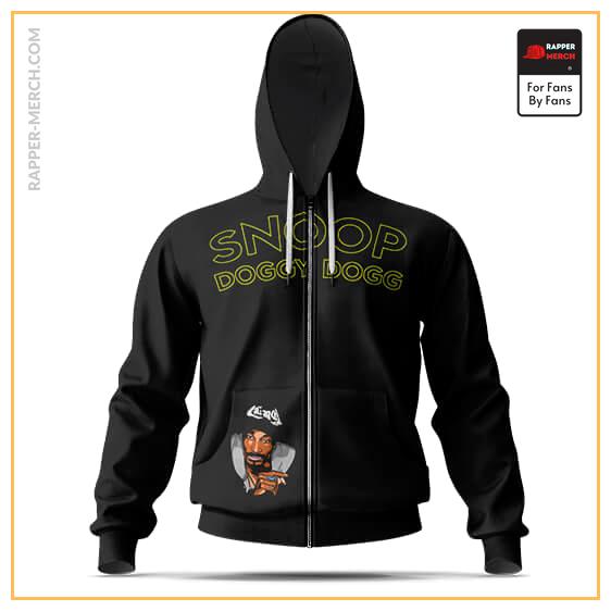 Death Row Records Snoop Dogg Artwork Black Zip Up Hoodie RM0310
