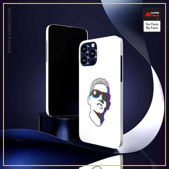 Detroit Rap Icon Eminem Trippy Art White iPhone 13 Cover RM0310