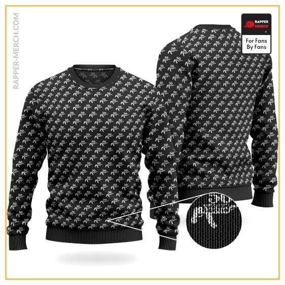 Dope 50 Niggaz Gun Tattoo Pattern Makaveli Wool Sweater RM0310