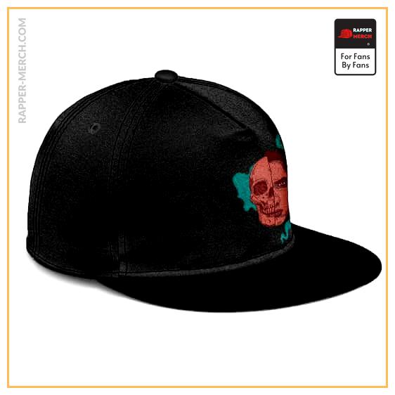 Dope American Rapper Eminem Skull Art Black Snapback Hat RM0310