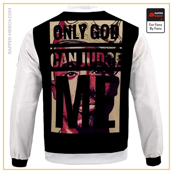Dope Tupac Only God Can Judge Me Black Varsity Jacket RM0310
