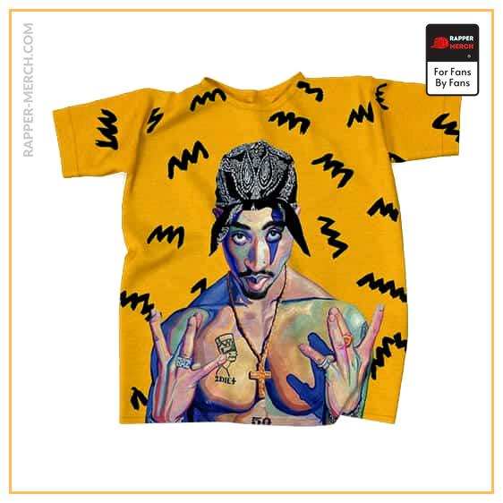 Dope Tupac West Side Gang Bandana Sign T-Shirt RM0310