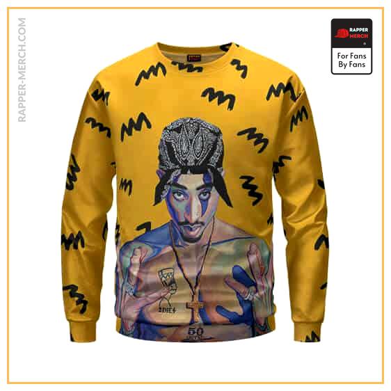 Dope Tupac West Side Gang Sign Pop Art Sweatshirt RM0310