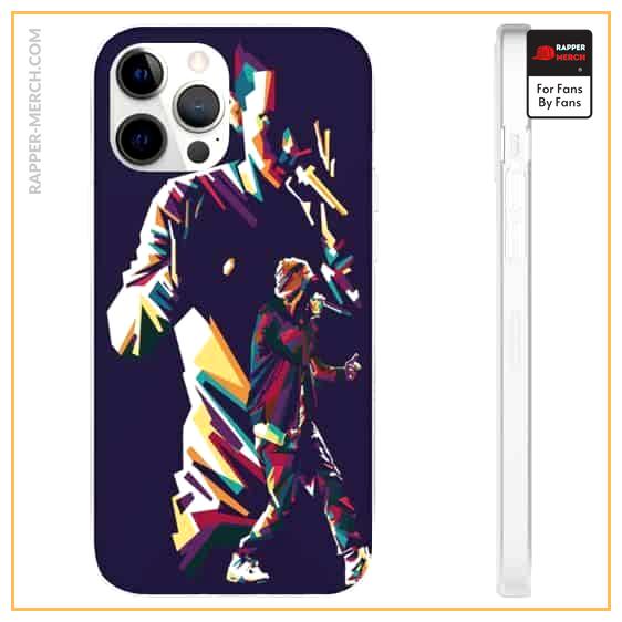Double Abstract Silhouette Eminem iPhone 12 Fitted Case RM0310