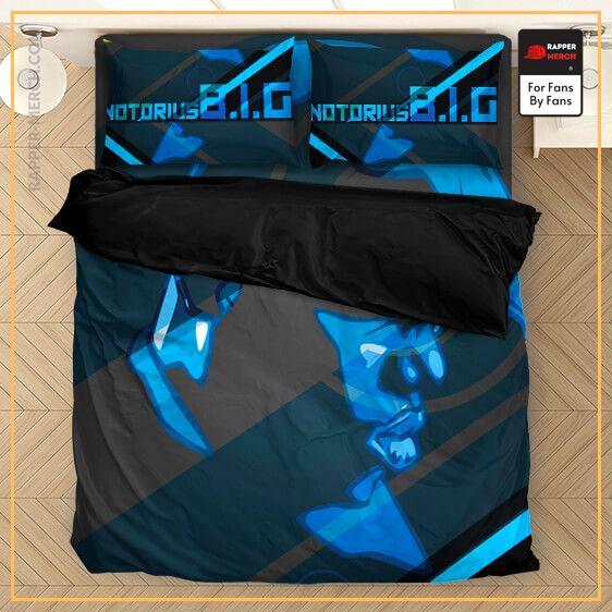 East Coast Notorious B.I.G. Blue Silhouette Bedclothes RP0310