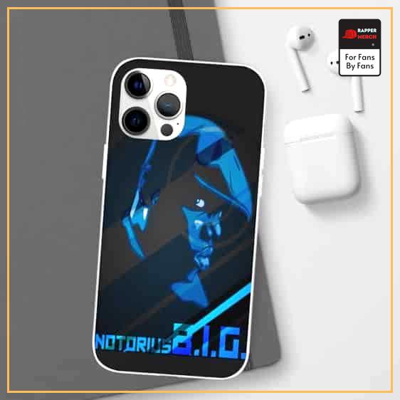 East Coast Notorious B.I.G. Blue Silhouette iPhone 12 Cover RP0310