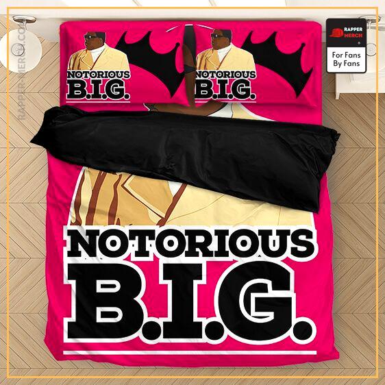 East Coast Rap Icon Notorious B.I.G. Hot Pink Bedding Set RP0310